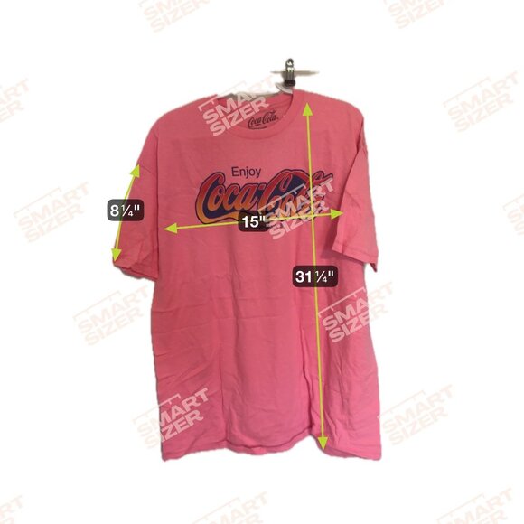Coca-Cola NWT Pink Graphic T-Shirt Sz 2XL - Picture 6 of 7
